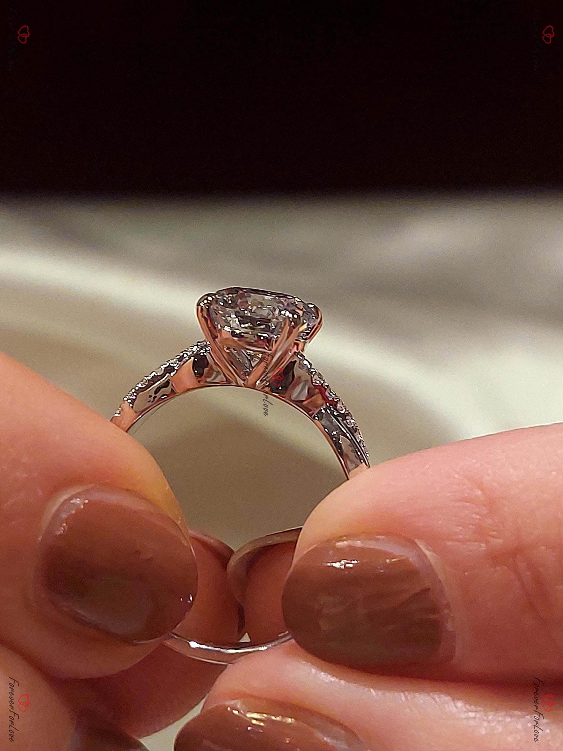 1.5 Ct IGI Certified Round Lab Diamond Solitaire Engagement Ring