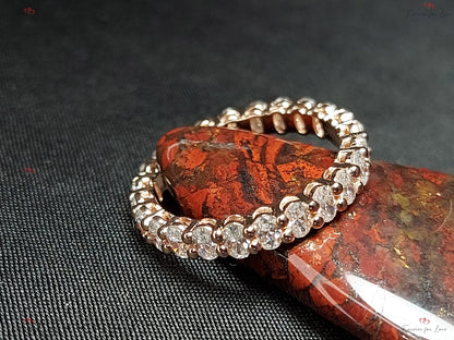 Oval Natural Diamond Full Eternity Band