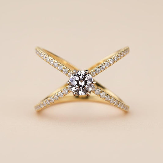 Round Lab Diamond Ring