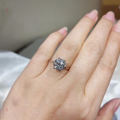 3 Ct IGI Certified Round Lab Diamond Solitaire Engagement Ring