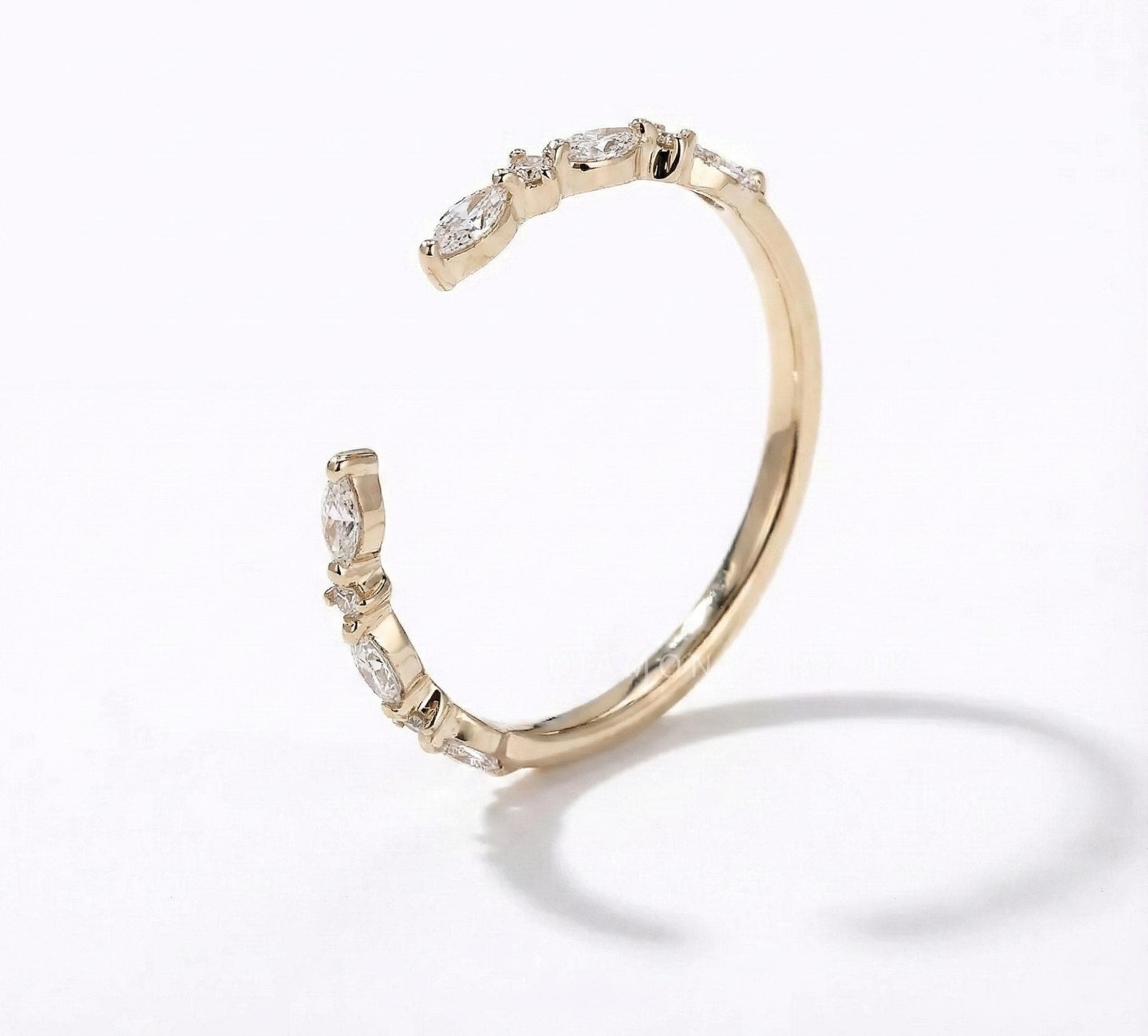 Marquise Lab Diamond Stacking Ring