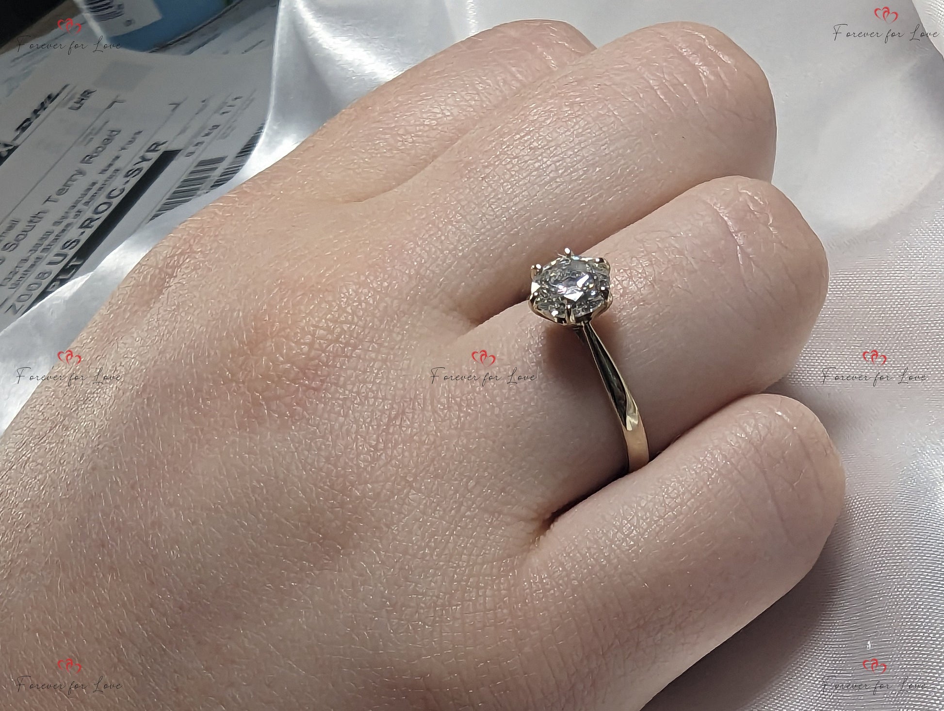 IGI Certified Round Lab Diamond Solitaire Ring