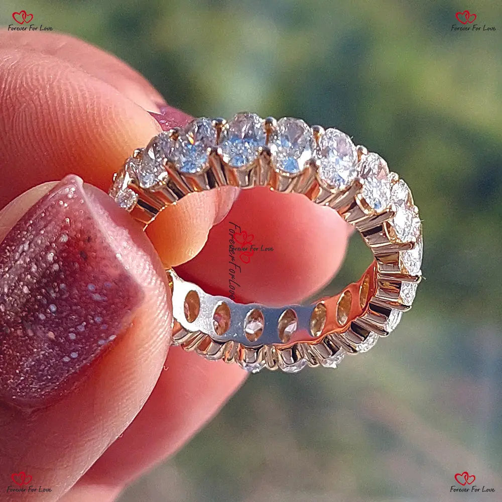 Oval Lab-Grown Diamond Eternity Band | Gold | Forever For Love