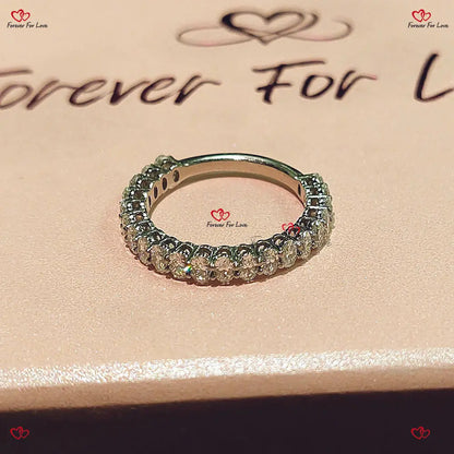 Oval Lab Grown Diamond Three-Quarter Eternity Band - Solid Gold/Platinum