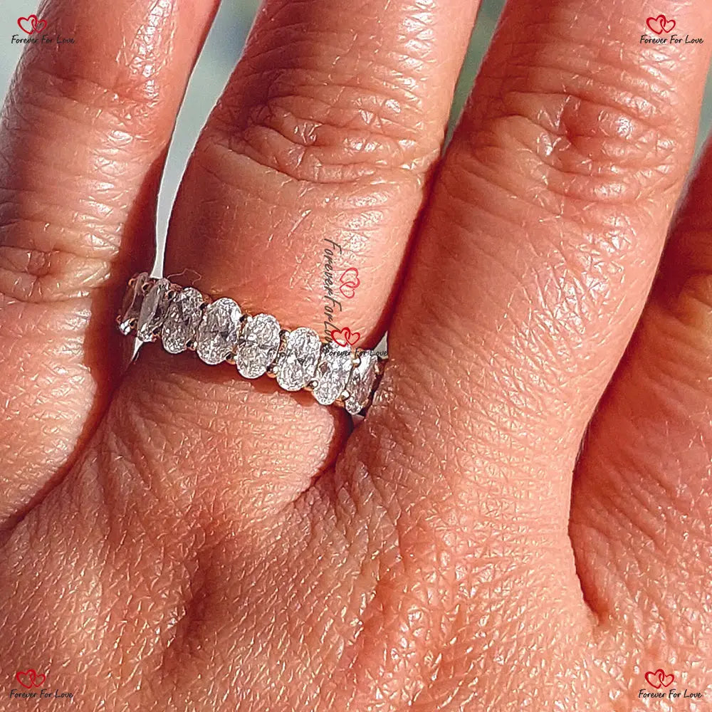 Oval Lab-Grown Diamond Eternity Band | Gold | Forever For Love