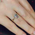 Timeless Elegance  Emerald Cut CVD Lab Grown Diamond Engagement Ring Forever For Love