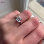 Cushion Cut Lab Grown Engagement Ring | 2 Carat F VS1 CVD | Hidden Halo | Double Prongs | Solid Gold | IGI Certified Forever For Love