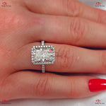 Cushion Cut Lab Grown Diamond Vintage Ring | IGI Certified Custom-Made Yellow Gold Ring Forever For Love