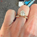 Vintage Open Wedding Band | Baguette Moissanite Stacking Ring | Yellow Gold Forever For Love