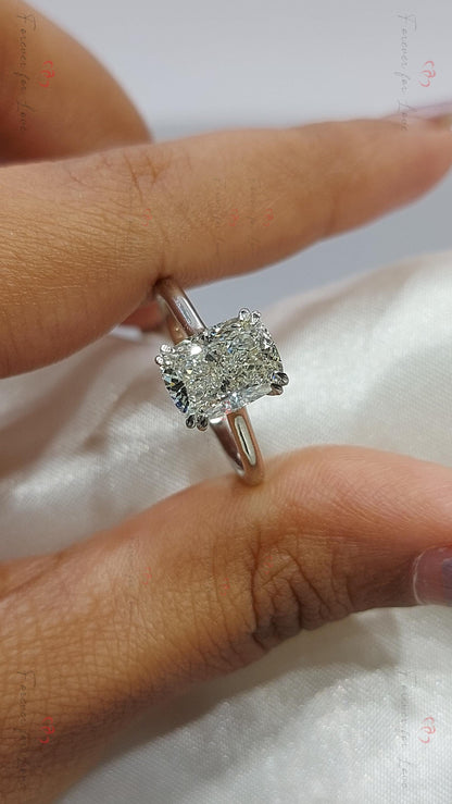 2 Ct IGI Certified Cushion Lab Diamond Engagement Ring