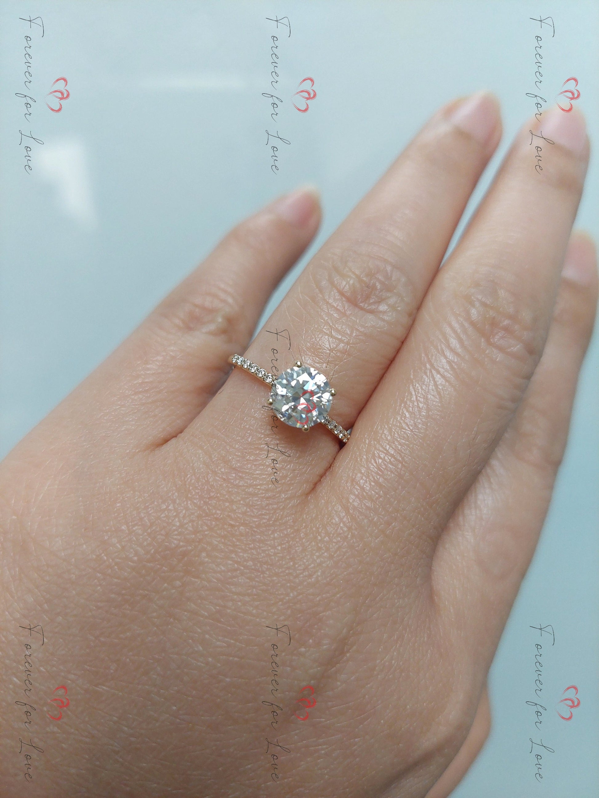 1.2 Ct IGI Certified Round Lab Diamond Engagement Ring