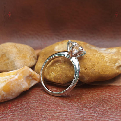 2 Ct IGI Certified Old European Lab Diamond Engagement Ring