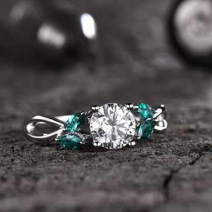 1 Ct Marquise Natural Diamond Engagement Ring
