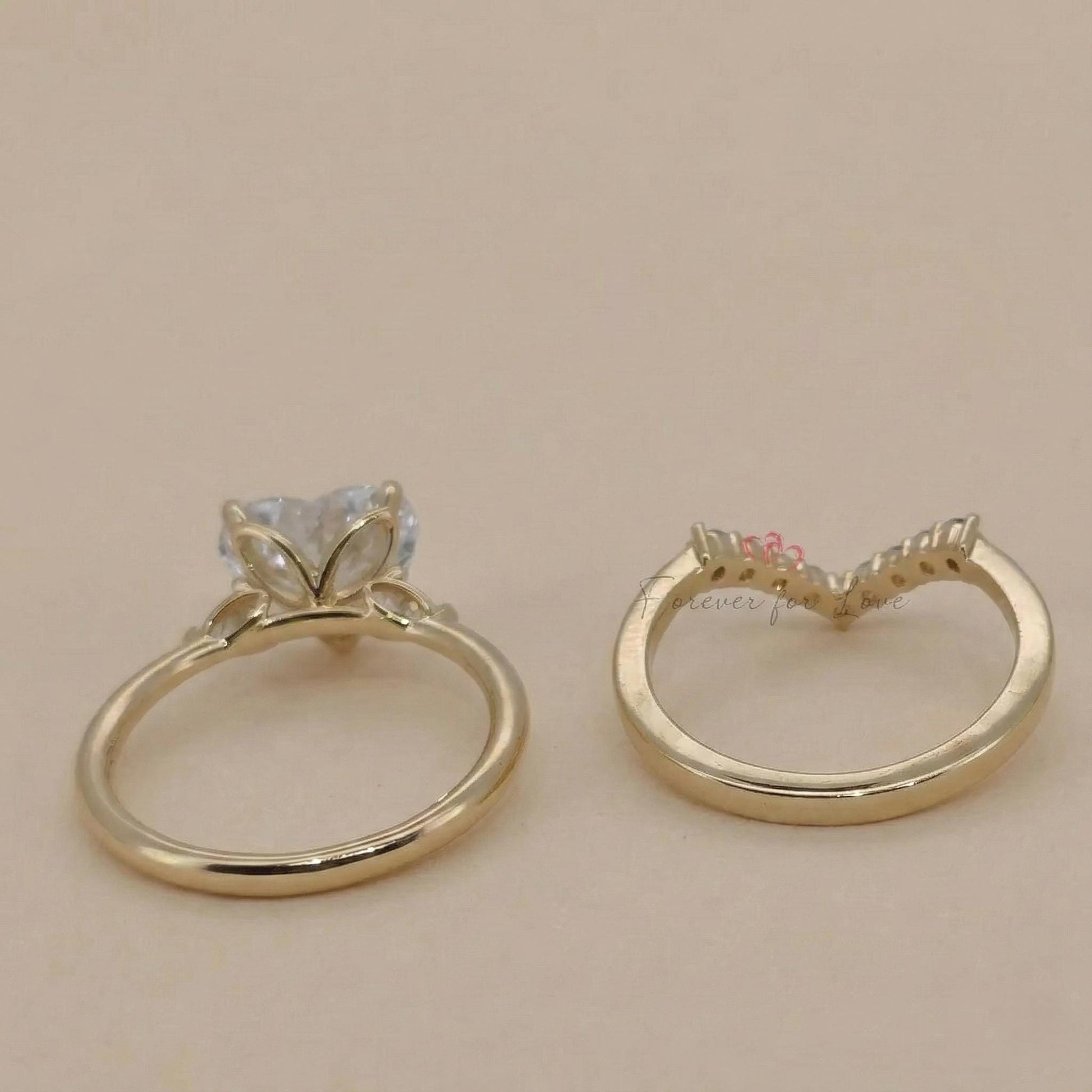 3 Ct Heart Diamond Band