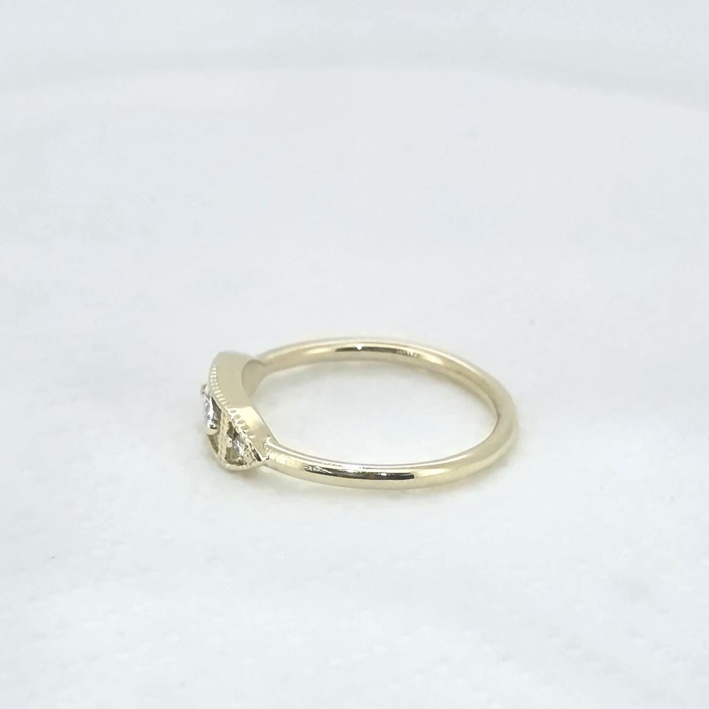 1 Ct Oval Diamond Three Stone Engagement Ring Oval cut Moissanite engagement ring in Gold or Platinum — custom handcrafted by Forever For Love