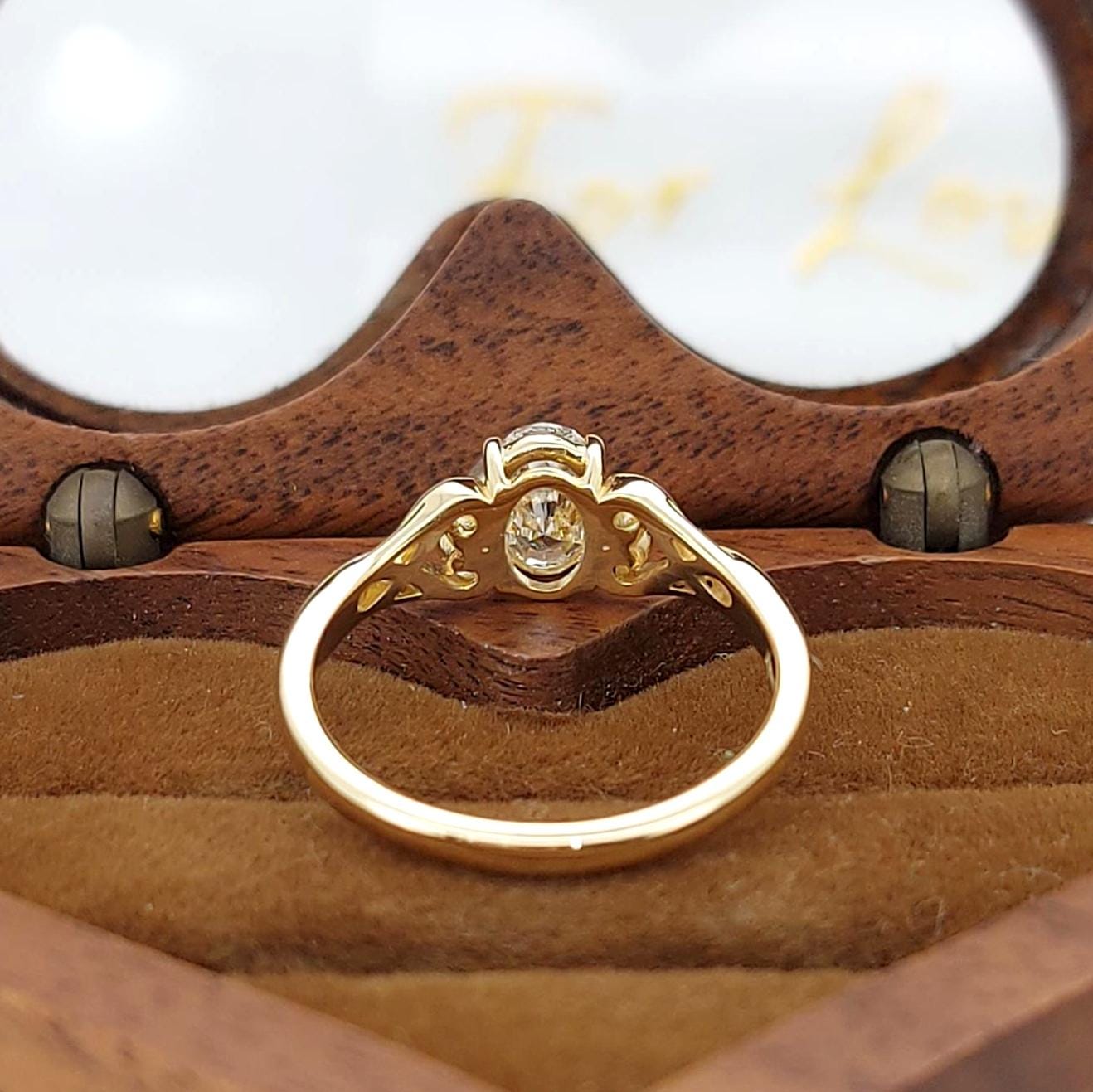 Oval Diamond Solitaire Engagement Ring