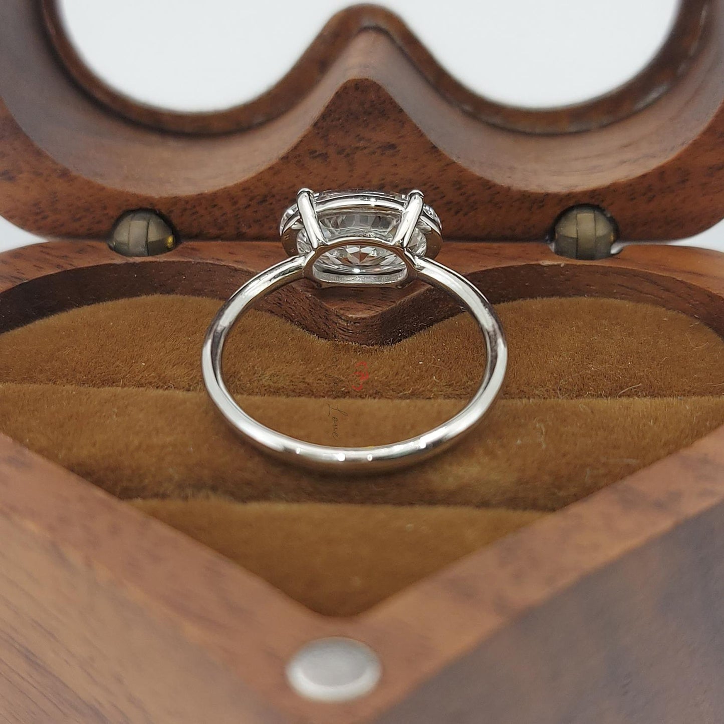 2 Ct IGI Certified Oval Lab Diamond Solitaire Engagement Ring Oval cut 1Ct Moissanite Brilliant Cut engagement ring in 935 Argentium Silver — custom handcrafted by Forever For Love