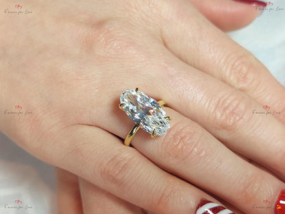 Old Mine Moissanite Engagement Ring