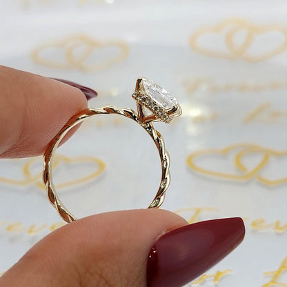 2.03 Ct IGI Certified Cushion Lab Diamond Engagement Ring