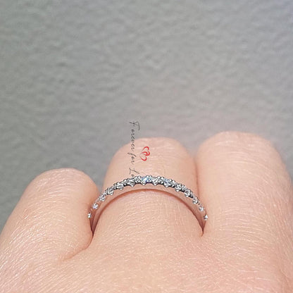 Round Natural Diamond Full Eternity Band