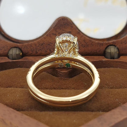 2 Ct Oval Moissanite Eternity Band