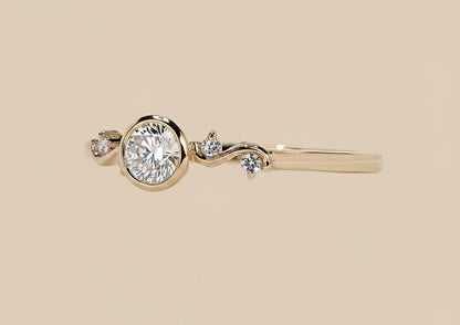 Round Lab Diamond Engagement Ring