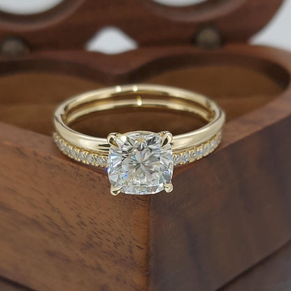2.5 Ct IGI Certified Cushion Lab Diamond Engagement Ring