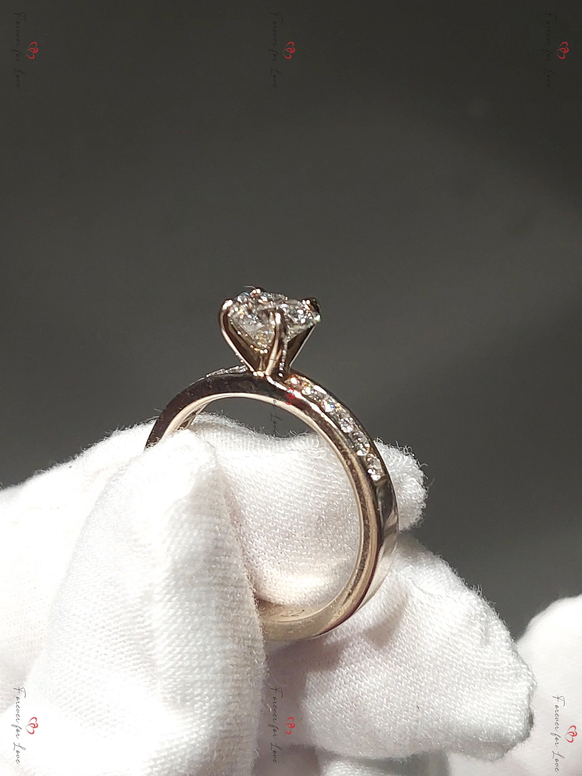 1.5 Ct Lab Diamond Engagement Ring