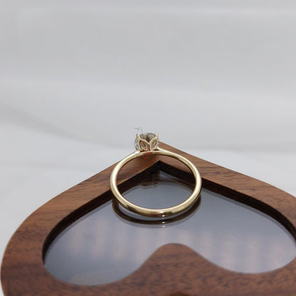0.8 Ct Round Lab Diamond Solitaire Engagement Ring