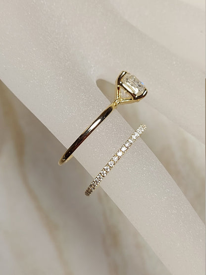 2 Ct Cushion Moissanite Eternity Band