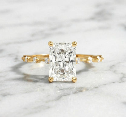 5 Ct IGI Certified Radiant Lab Diamond Engagement Ring