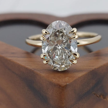 3 Ct Oval Diamond Engagement Ring