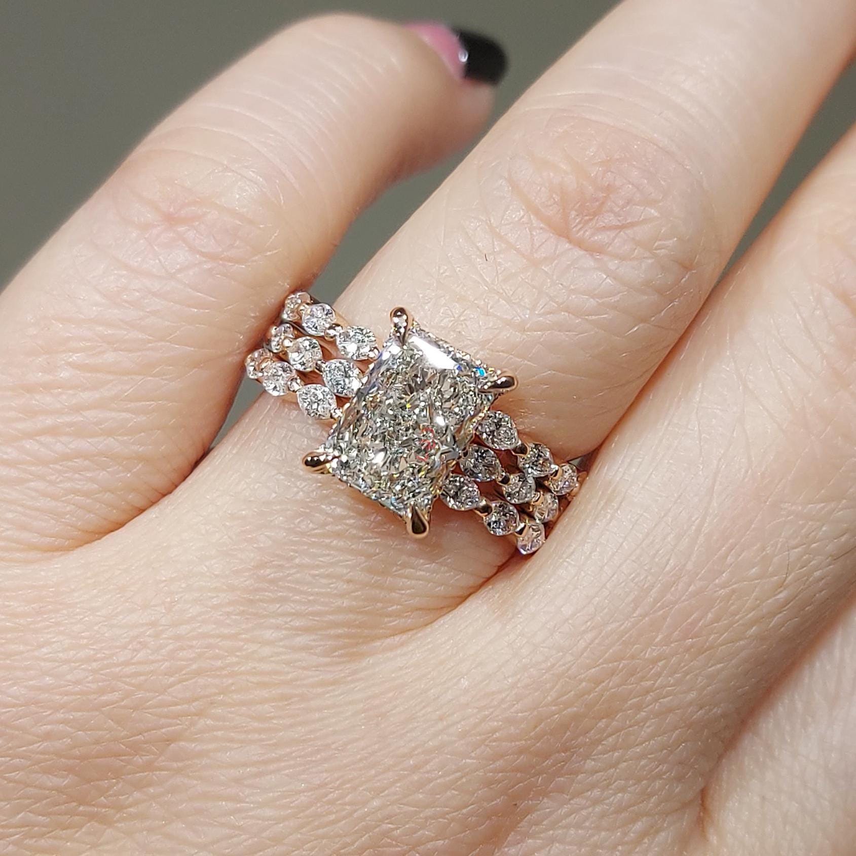 3 Ct Radiant Diamond Eternity Band