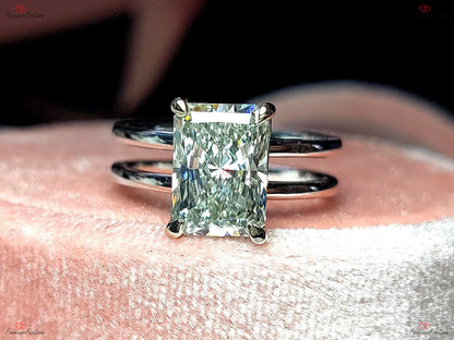2.6 Ct IGI Certified Radiant Diamond Solitaire Engagement Ring