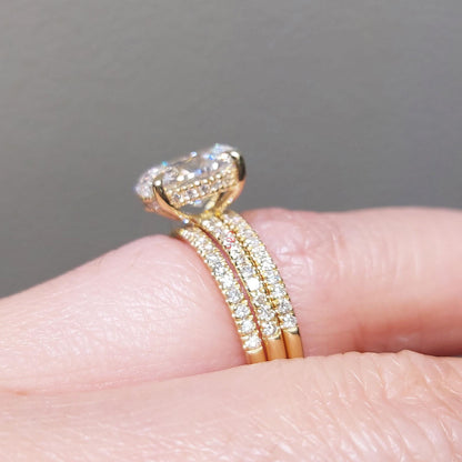 3 Ct Oval Lab Diamond Eternity Band