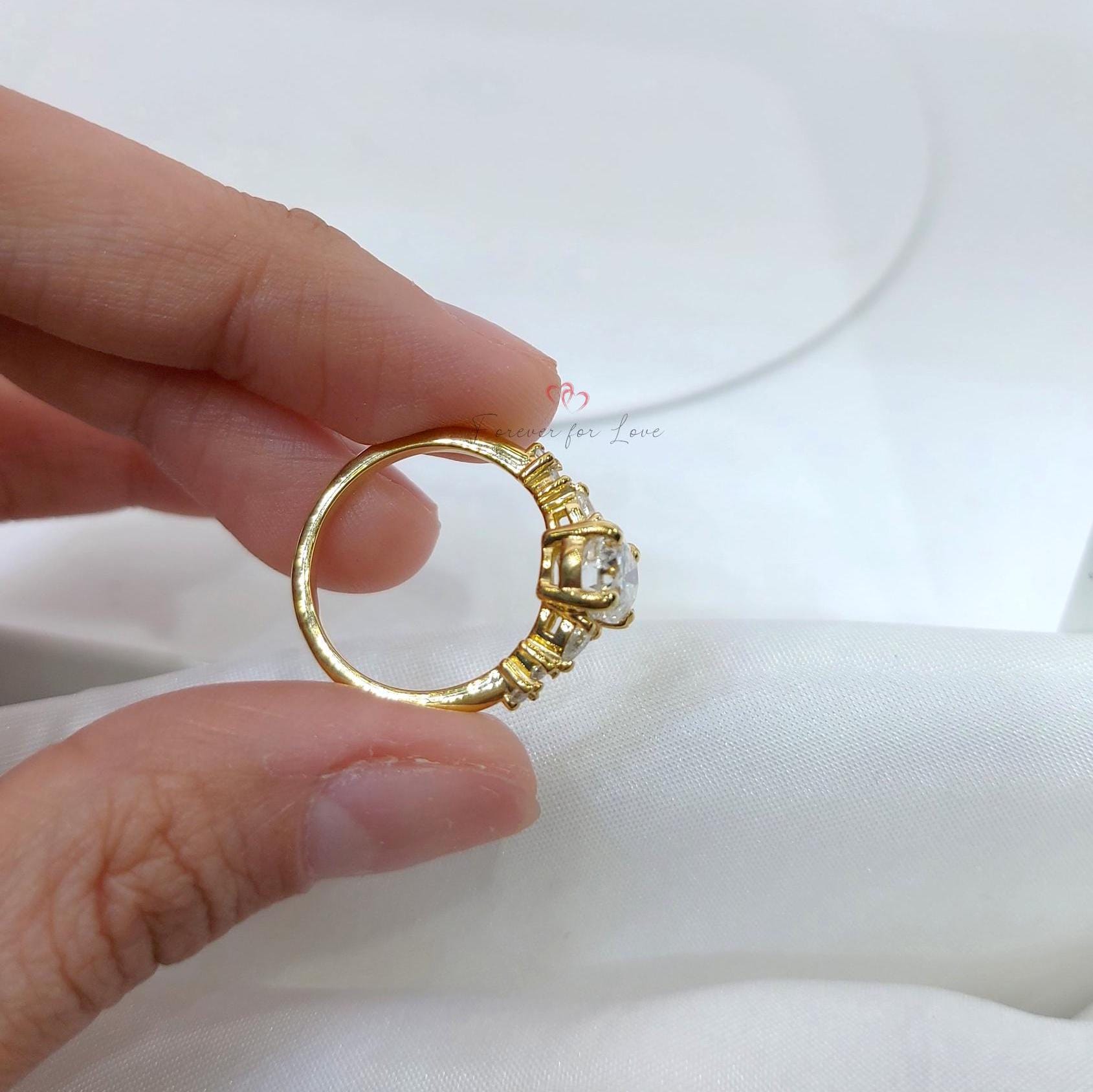3 Ct Oval Moissanite Engagement Ring