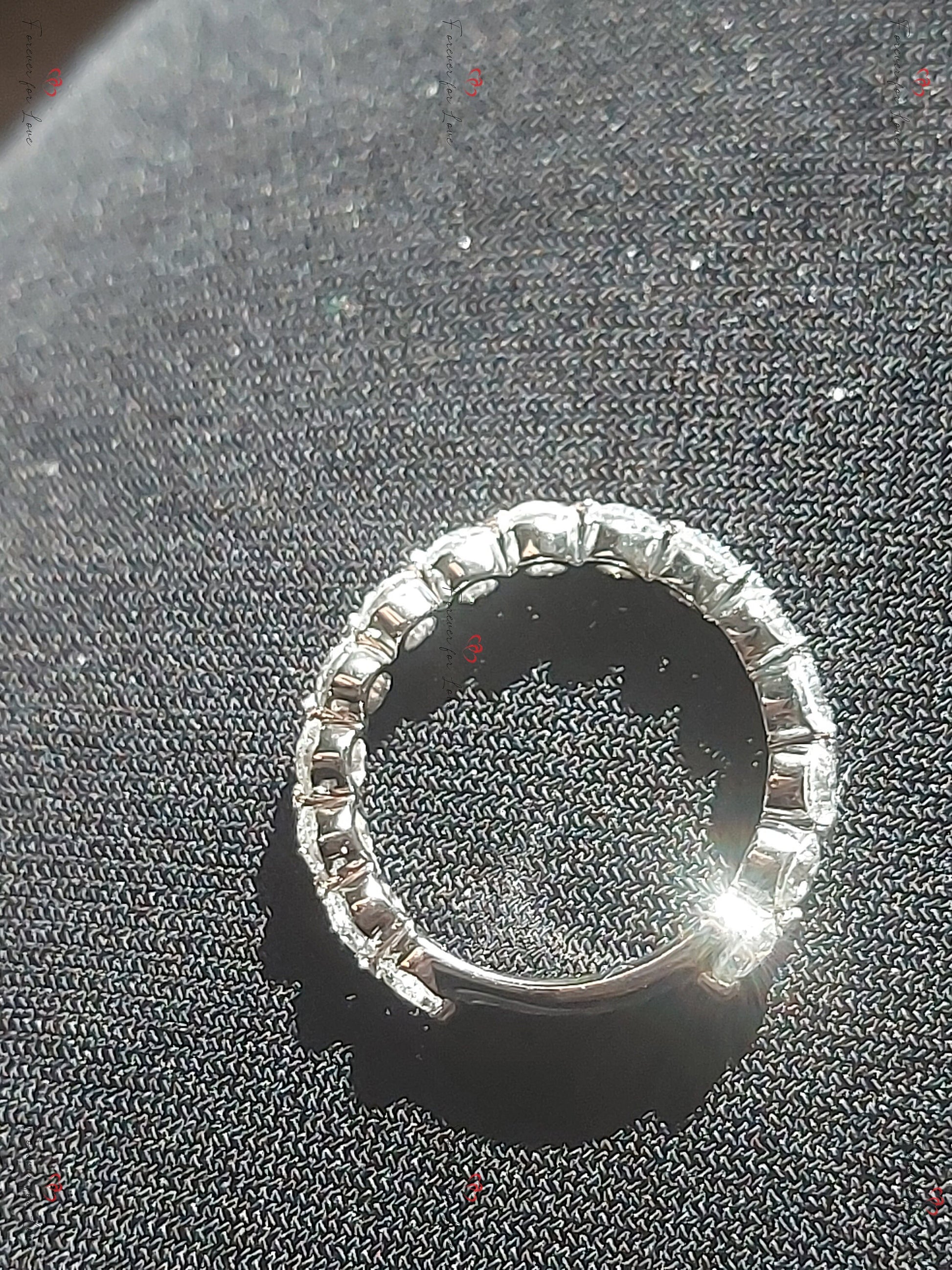 Round Lab Grown Diamond Wedding Band, 3 MM Round Lab Created Band, Matching Band, Floating Bubble Band, Solid Gold Unique Ring Enhancer.