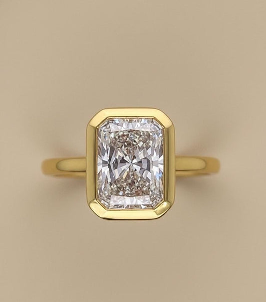 2 Ct IGI Certified Radiant Lab Diamond Solitaire Engagement Ring