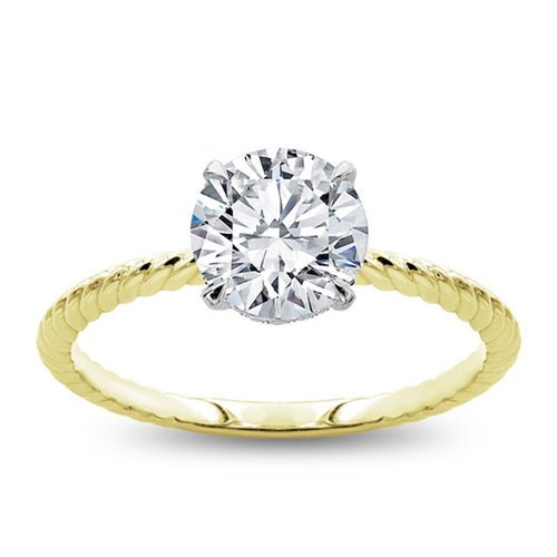 1 Ct Round Diamond Engagement Ring