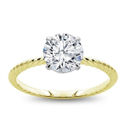 1 Ct Round Diamond Engagement Ring