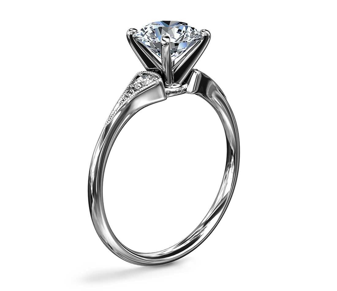 2 Ct Round Natural Diamond Solitaire Ring
