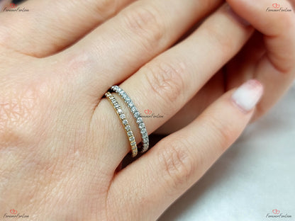 Natural Diamond Half Eternity Band