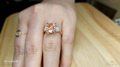4 Ct IGI Certified Cushion Lab Diamond Halo Engagement Ring