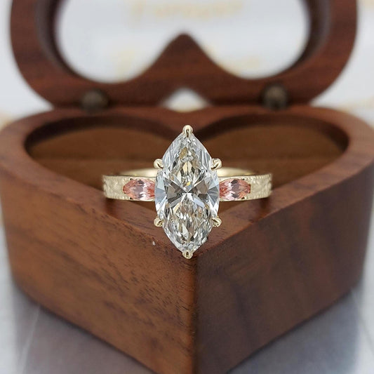 IGI Certified Marquise Lab Diamond Band