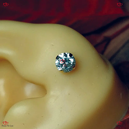 Diamond Earrings | Gold Diamond Stud Earrings | Prong Setting Genuine Diamond Studs Forever For Love