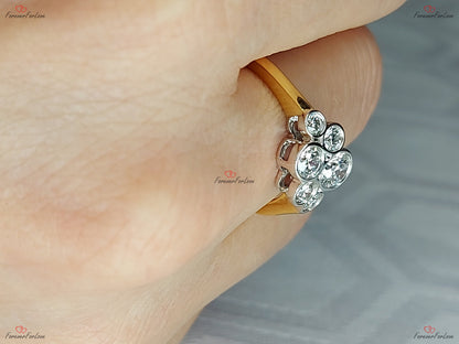 Round Lab Diamond Band