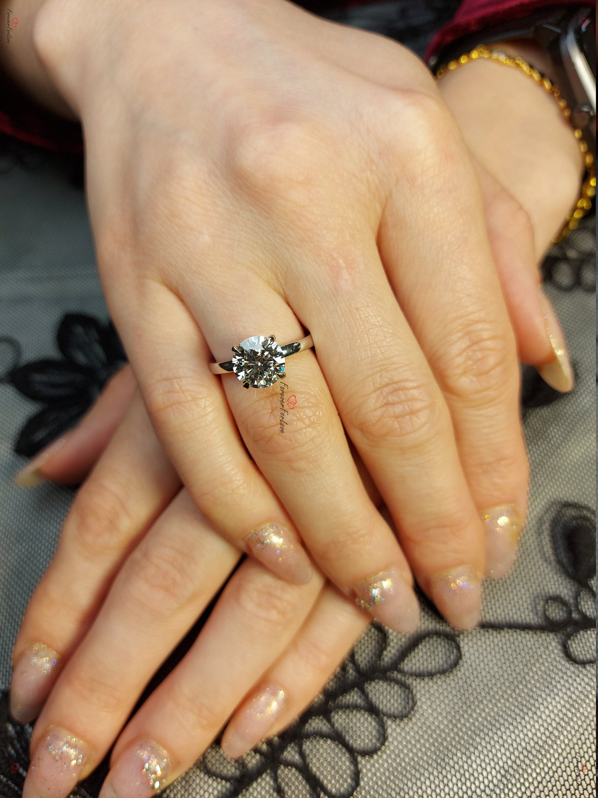 2 Ct Round Diamond Solitaire Engagement Ring