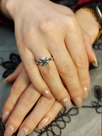 2 Ct Round Diamond Solitaire Engagement Ring