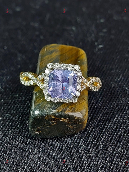 Marquise Blue Diamond, Sapphire Engagement Ring