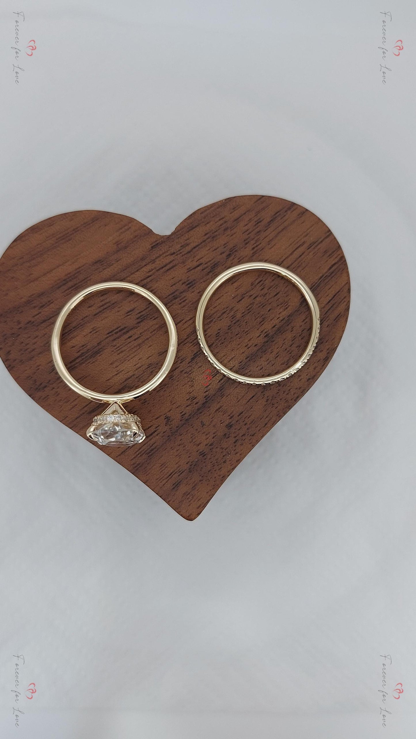3 Ct Oval Moissanite Eternity Band Oval cut Moissanite Brilliant Cut engagement ring in 935 Argentium Silver — custom handcrafted by Forever For Love